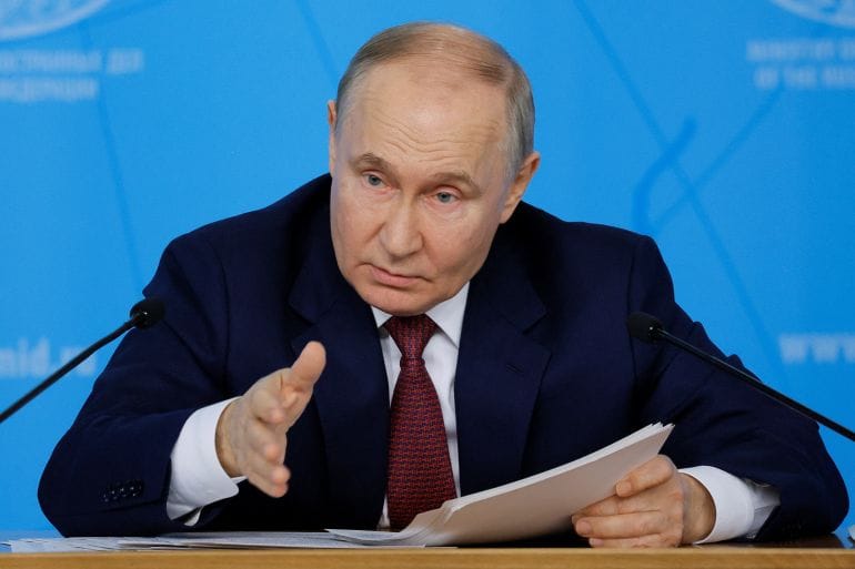Putin Asserts Russia Will Prevail in Ukraine War in New Year Speech