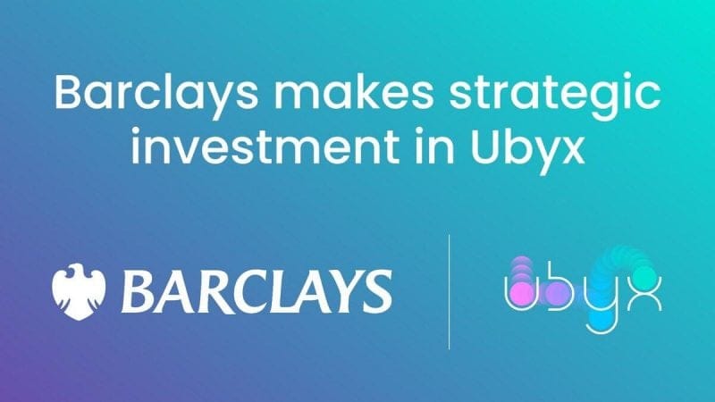 Barclays Makes Strategic Investment in Ubyx Stablecoin Ecosystem