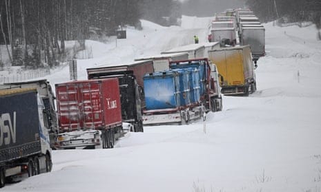 Snowstorm Disrupts Travel Across Western Europe