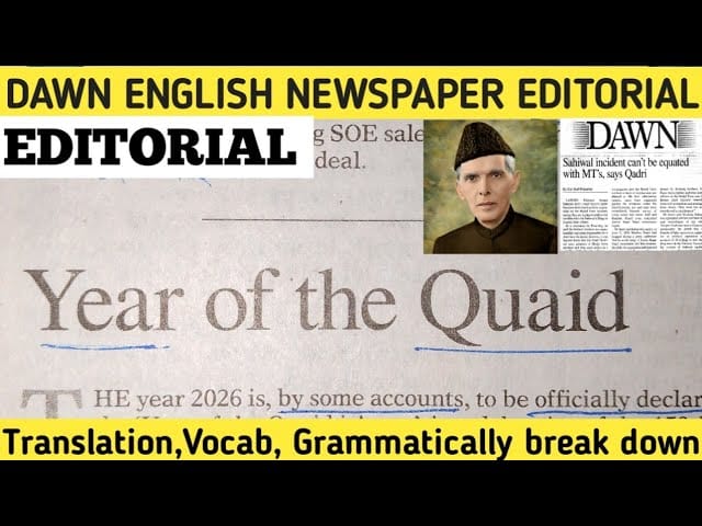 English Editorial Headline
